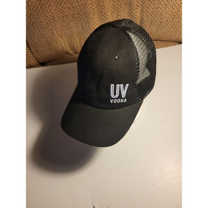 UV VODKA Alcohol Hat / Cap - Trucker - Strapback - Black - Adjustable